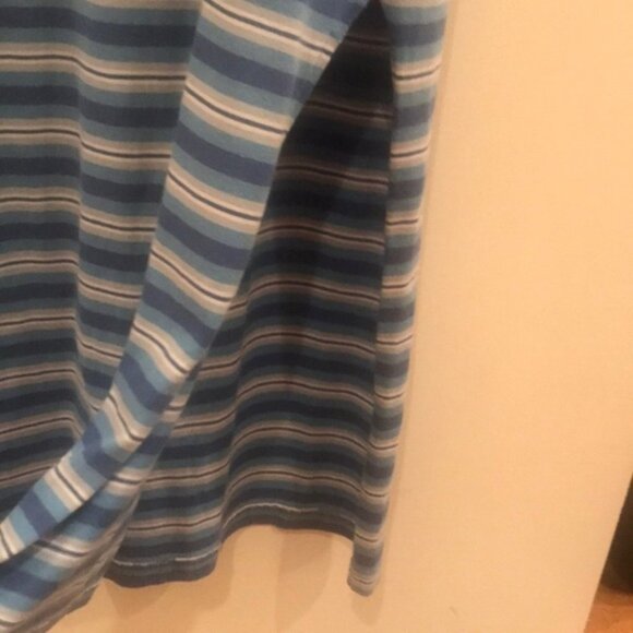 💙✨ Vintage The Limited Blue & White Striped Sleeveless Maxi Dress | Size M - Picture 7 of 8
